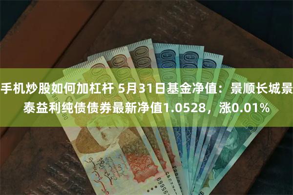 手机炒股如何加杠杆 5月31日基金净值：景顺长城景泰益利纯债债券最新净值1.0528，涨0.01%